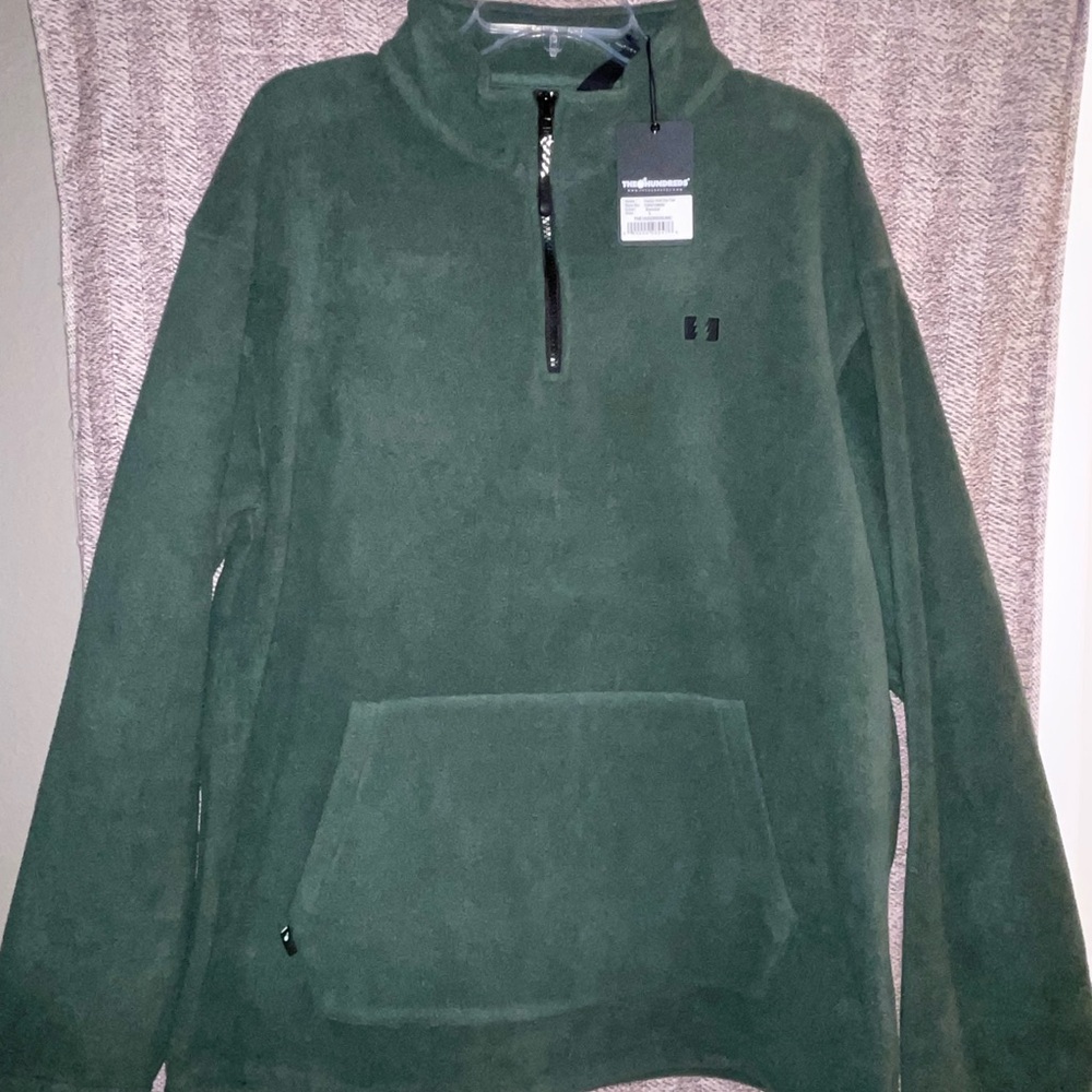 Green Half-Zip Pullover